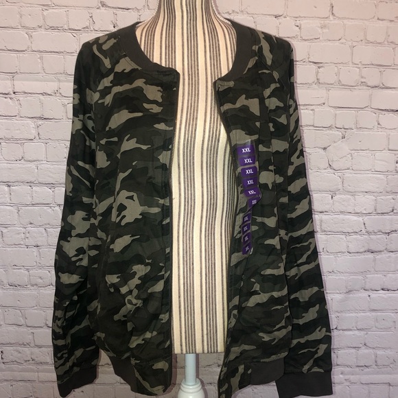 NWT Beachlunchlounge by Anthropologie camo Jacket - Picture 5 of 6